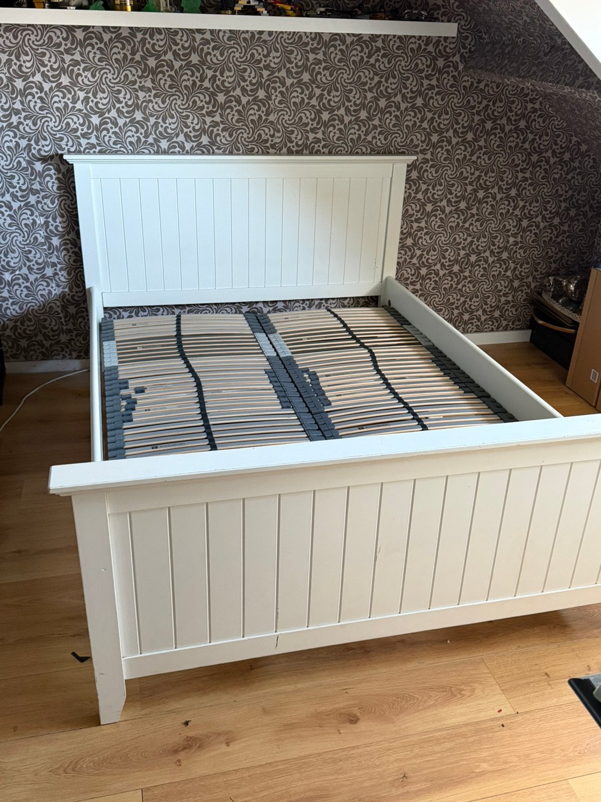 Ikea Tweepersoonsbed 140/200, Huis en Inrichting, Ophalen, Mode, Wit, Tweepersoons