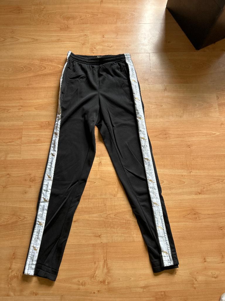 Australian broek witte bies L, Kleding | Heren, Sportkleding, Maat 52/54 (L), Zwart, Overige typen, Ophalen of Verzenden