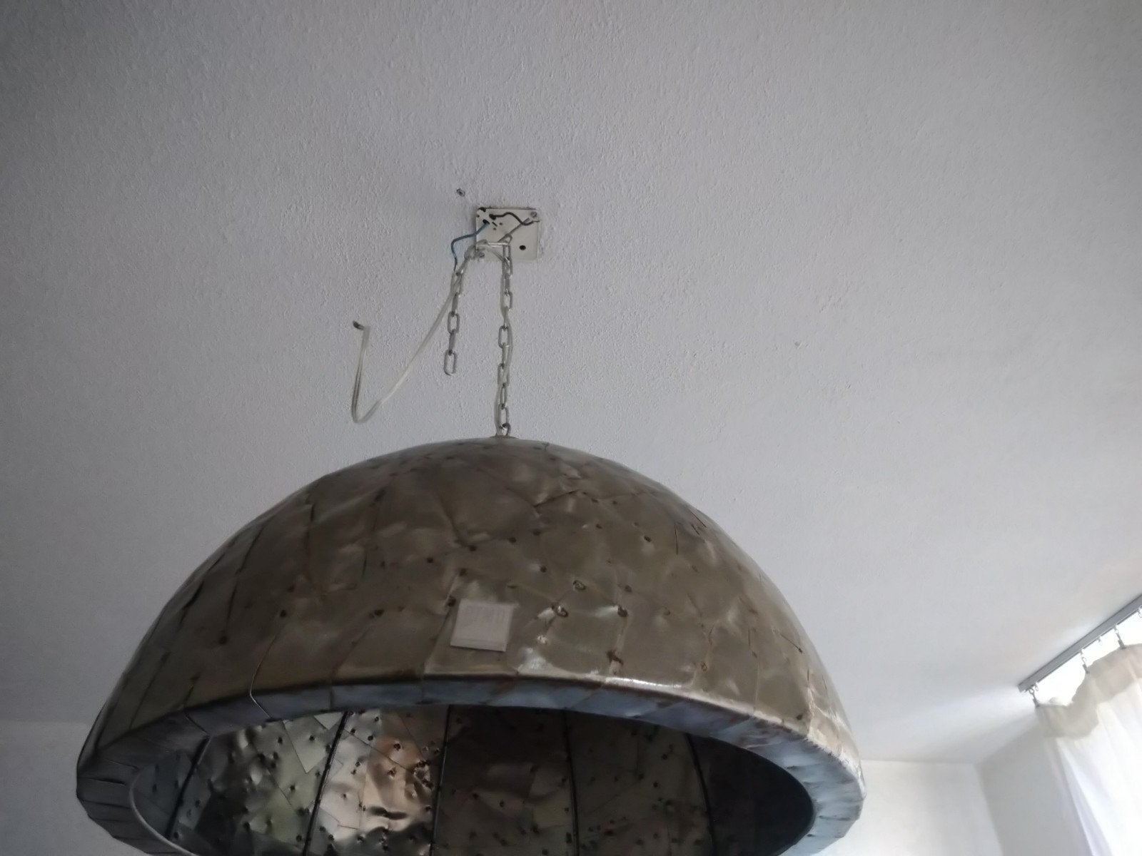 Grote hanglamp PTMD metaal ca 50cm, Huis en Inrichting, Ophalen of Verzenden, Metaal
