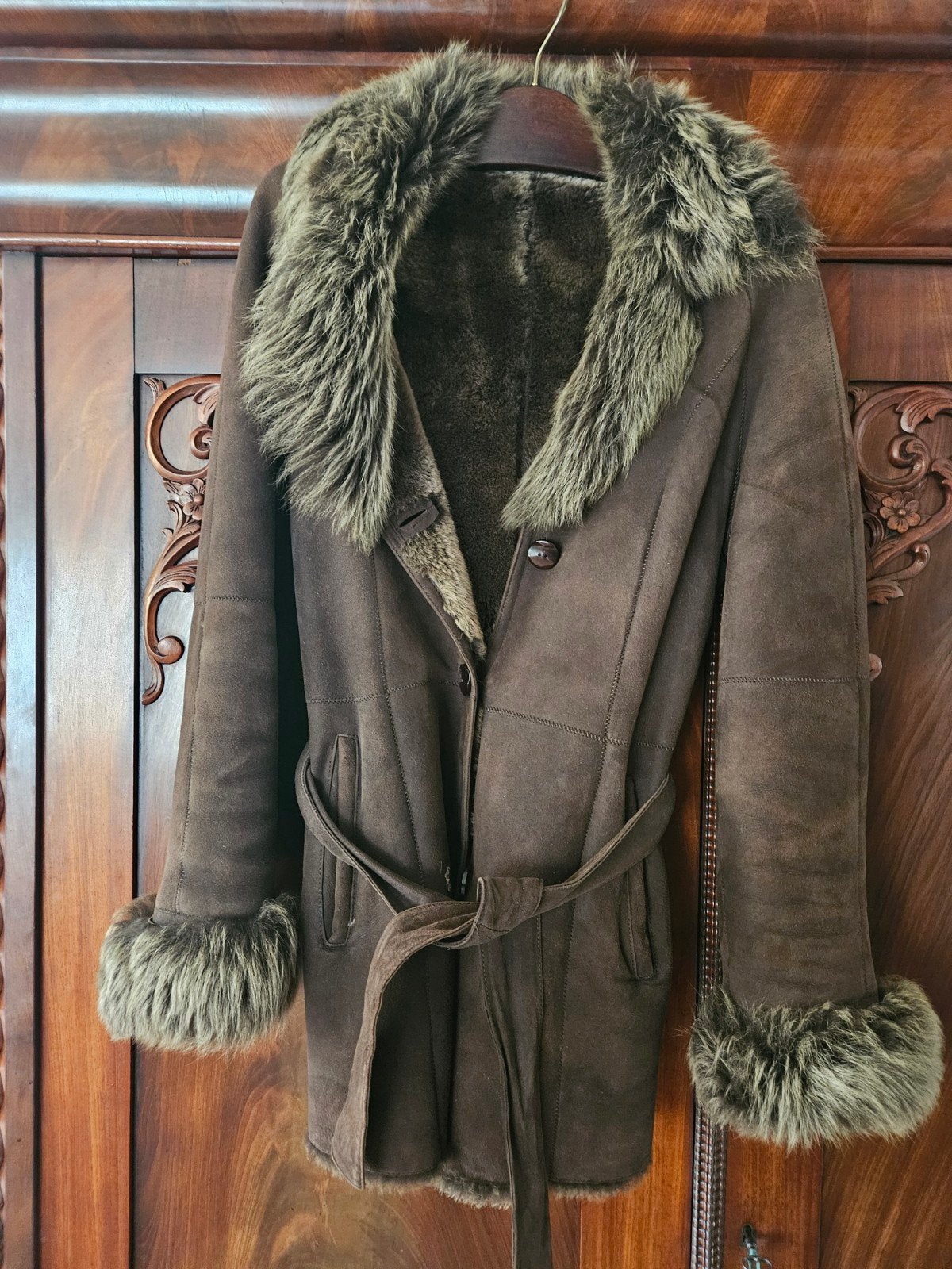 Arma donkerbruine jas suède maat 38, Kleding | Dames, Bruin, Arma, Zo goed als nieuw, Ophalen