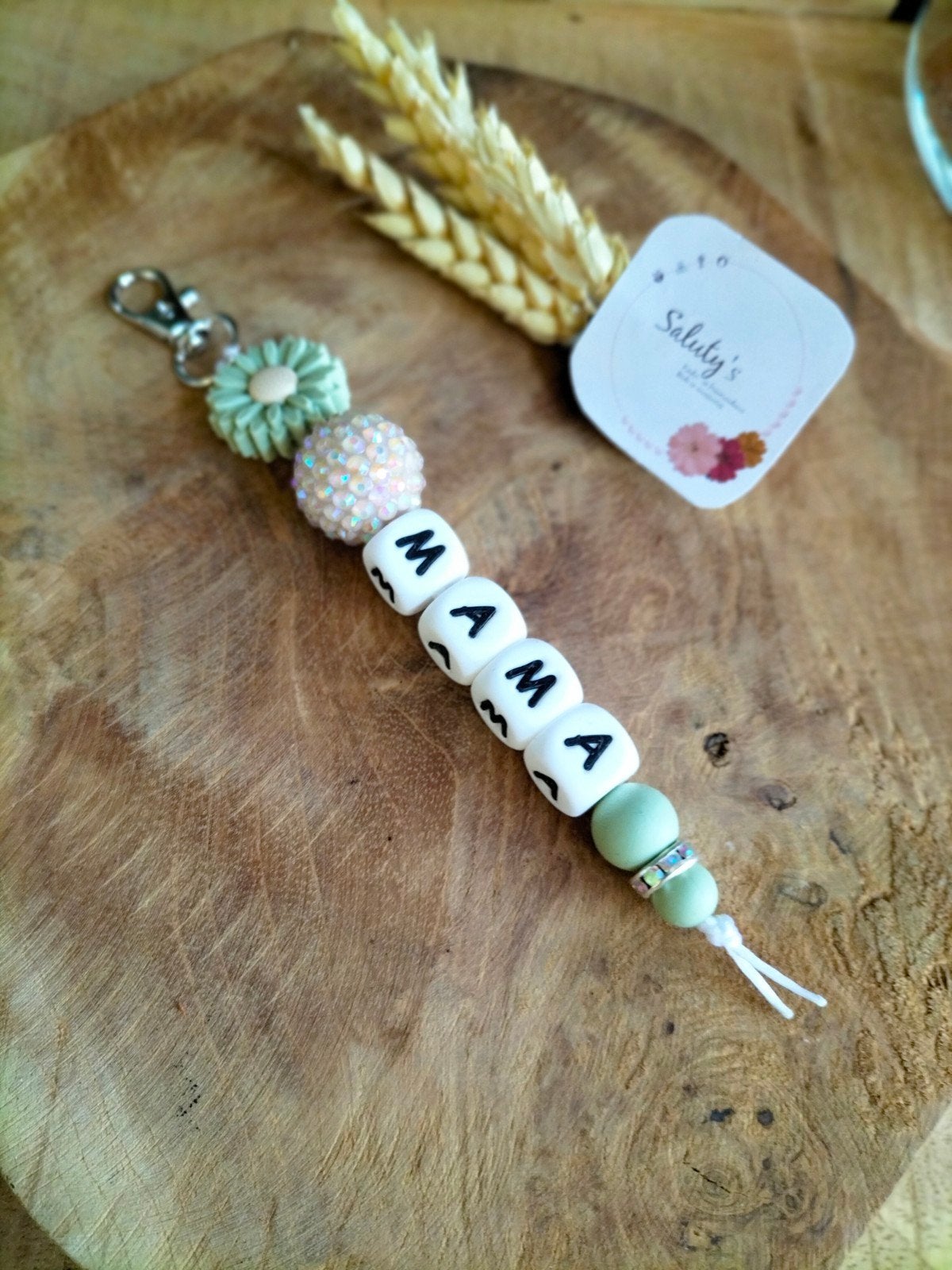 Nieuw • Sleutelhanger/Tashanger 'Mama, Verzamelen, Dier of Natuur, Nieuw, Ophalen of Verzenden, Saluty's kinder- en kraamcadeaus