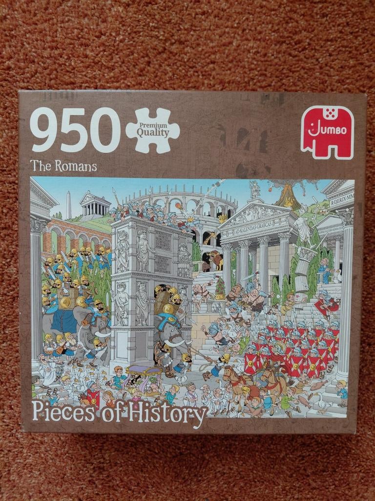 Jumbo Legpuzzel 950 stukjes - The Romans, Ophalen of Verzenden, 500 t/m 1500 stukjes, Gebruikt, Legpuzzel