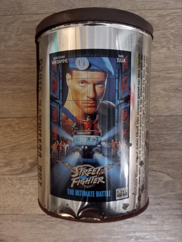 Street Fighter bewaarblik metaal vintage Limited Edition, Ophalen of Verzenden