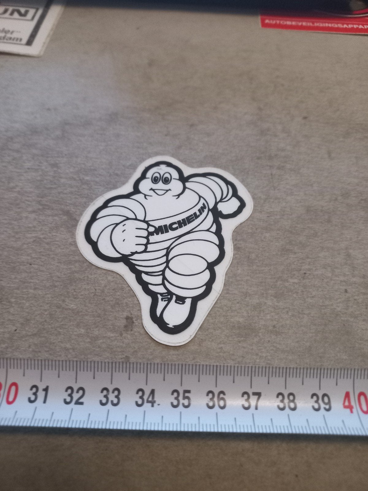 Michelin Bibendum sticker - Vintage look, Ophalen of Verzenden
