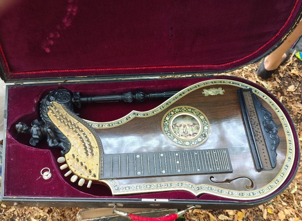 Antieke concert harfen zither (bekend als luxe Arion Model ), Ophalen of Verzenden, Gebruikt, Overige typen