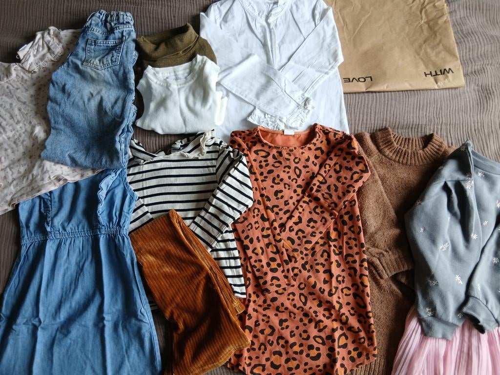 Kledingpakket Meisje Mt 110/116 Zara-Zeeman, Ophalen of Verzenden, Gebruikt, Diverse merken, Meisje
