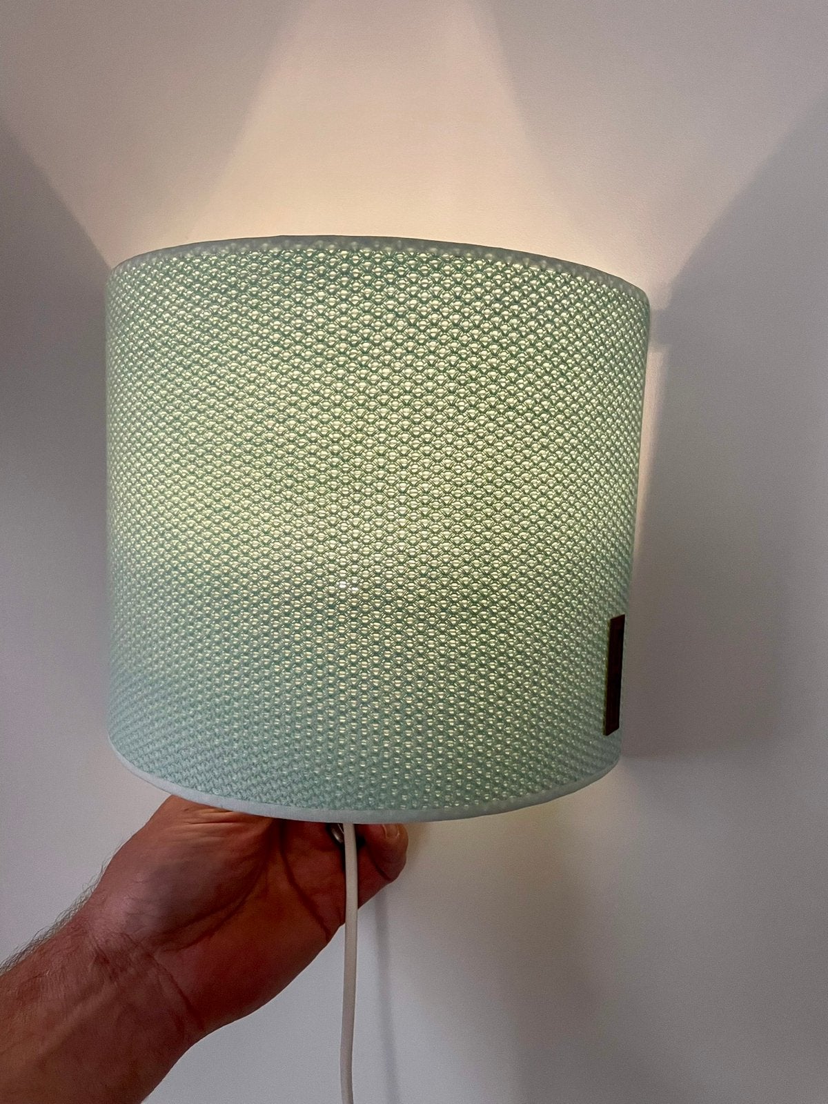 TE KOOP: mooie Baby’s Only gebreide wandlamp mintgroen ZGAN, Ophalen of Verzenden, Zo goed als nieuw, Lamp, Overige merken