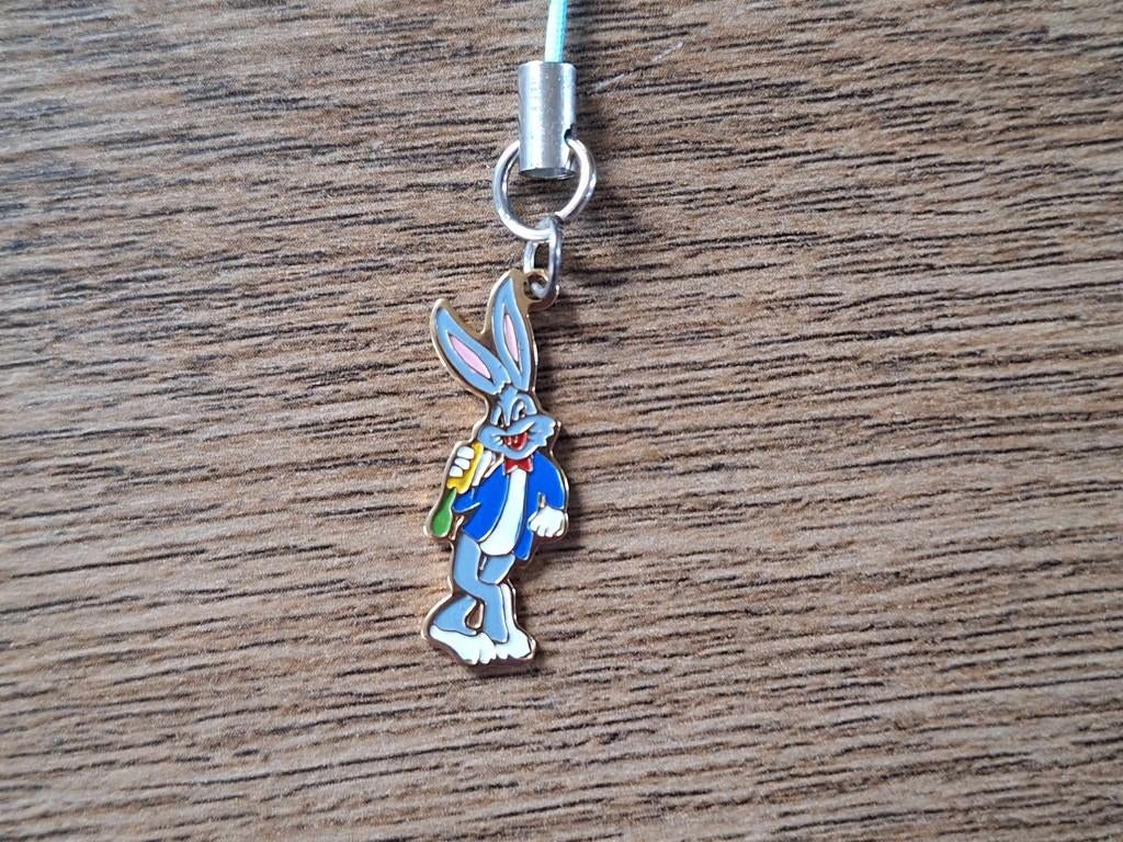 Telefoonhanger : Looney Tunes : Bugs Bunny !!, Info@keycharms.nl, Nieuw, Medemblik, Telefoonhanger of Accessoire