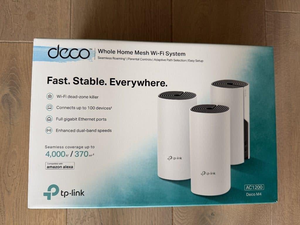 wifi versterker TP-Link Deco M4 3-pack Nieuw, Ophalen of Verzenden, Nieuw, TP-Link Deco