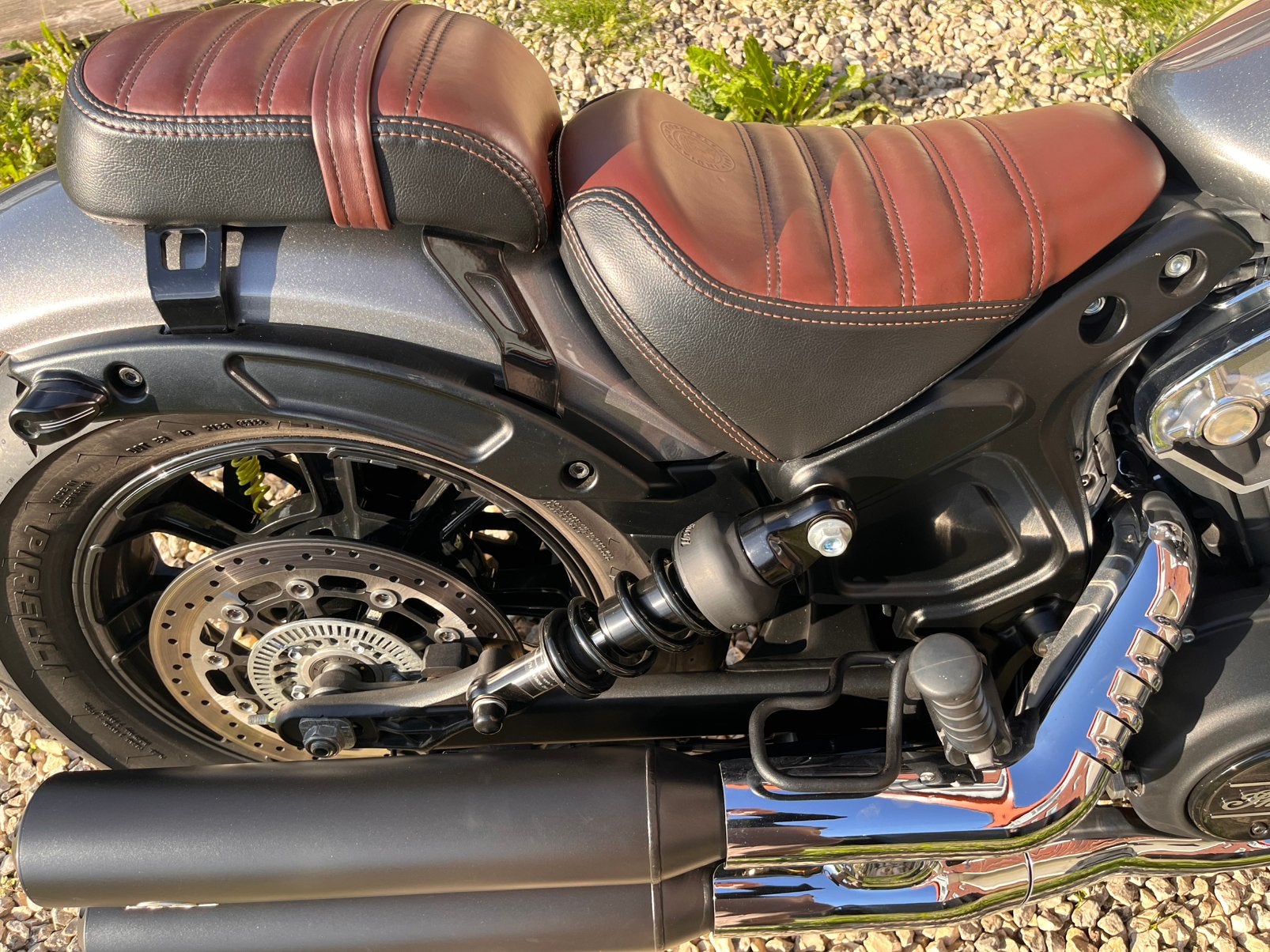 Indian Scout Bobber zadel voor & achter, Motoren, Particulier