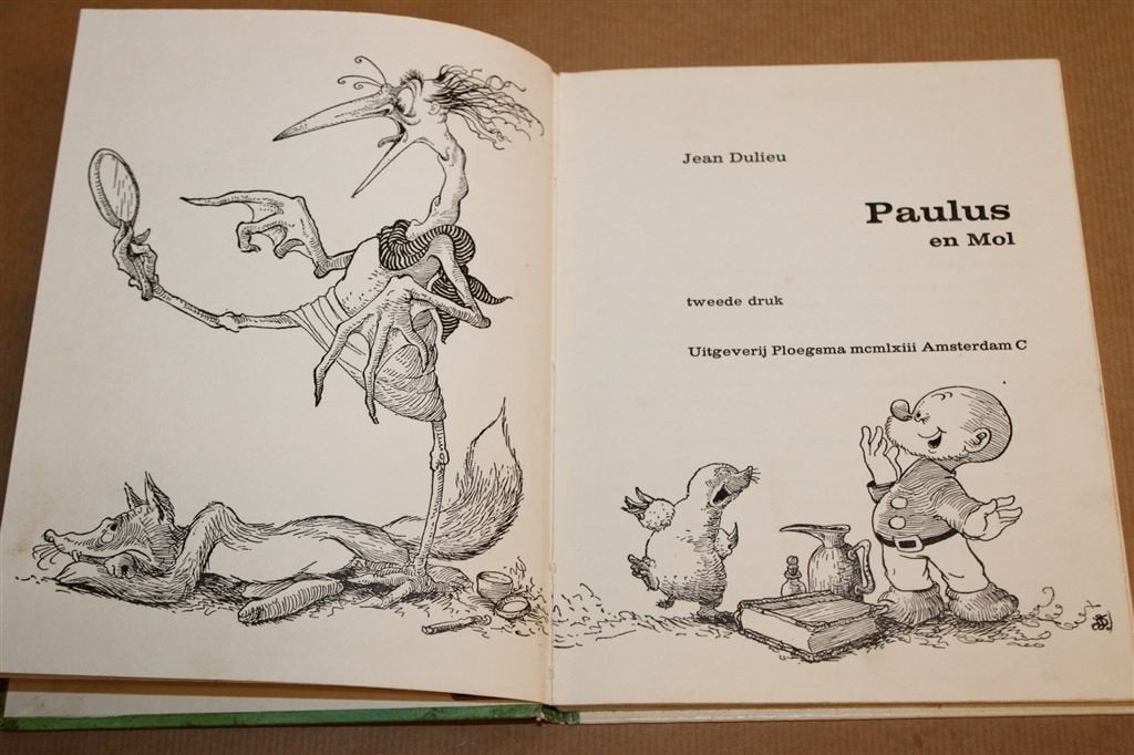 Paulus en Mol — Vintage Kinderboek Jean Dulieu 1963, Ophalen of Verzenden, Gelezen, Fictie algemeen