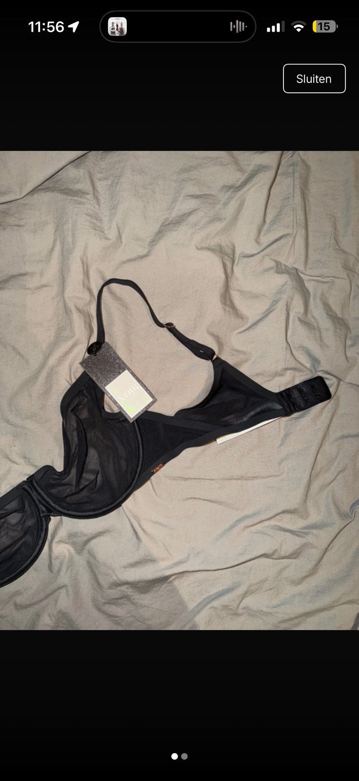 Hunkemöller bh, Verzenden, Zwart, BH