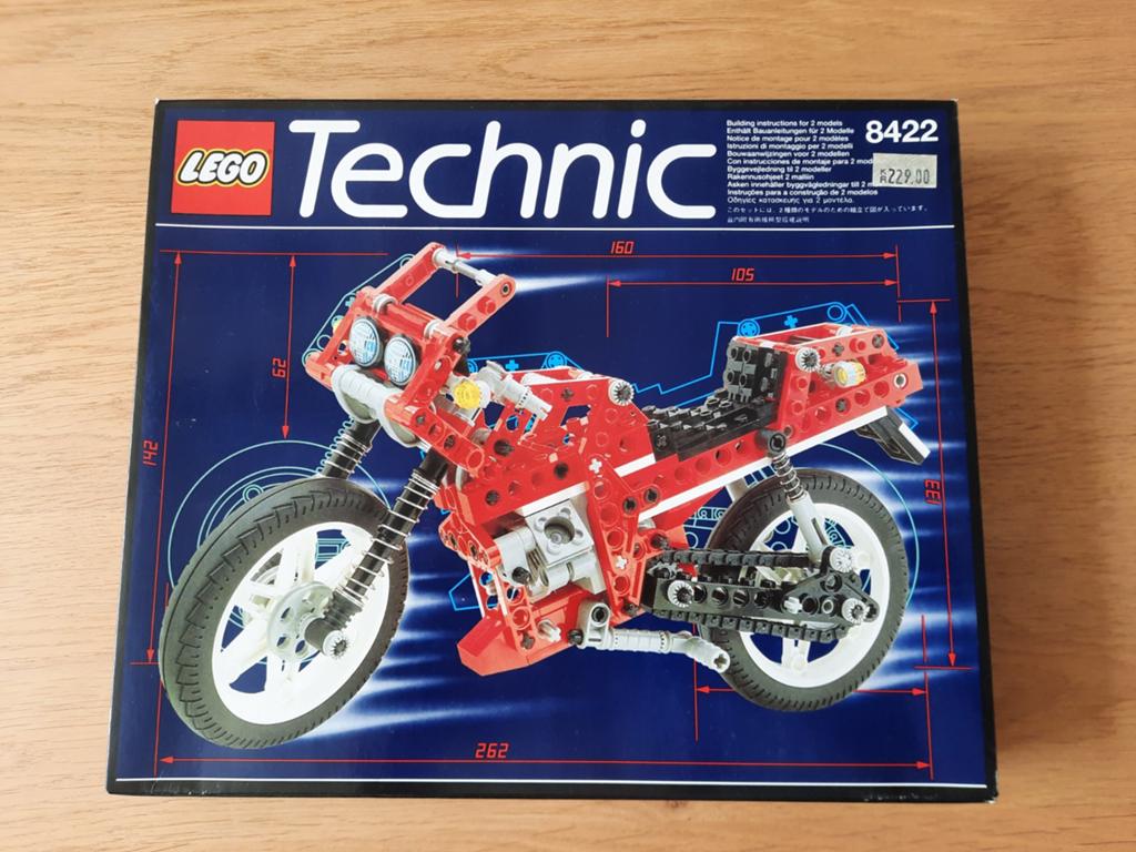 Lego Technic 8422 Motorfiets - Complete set met doos, Compleet, Lego, Ophalen of Verzenden, Zo goed als nieuw