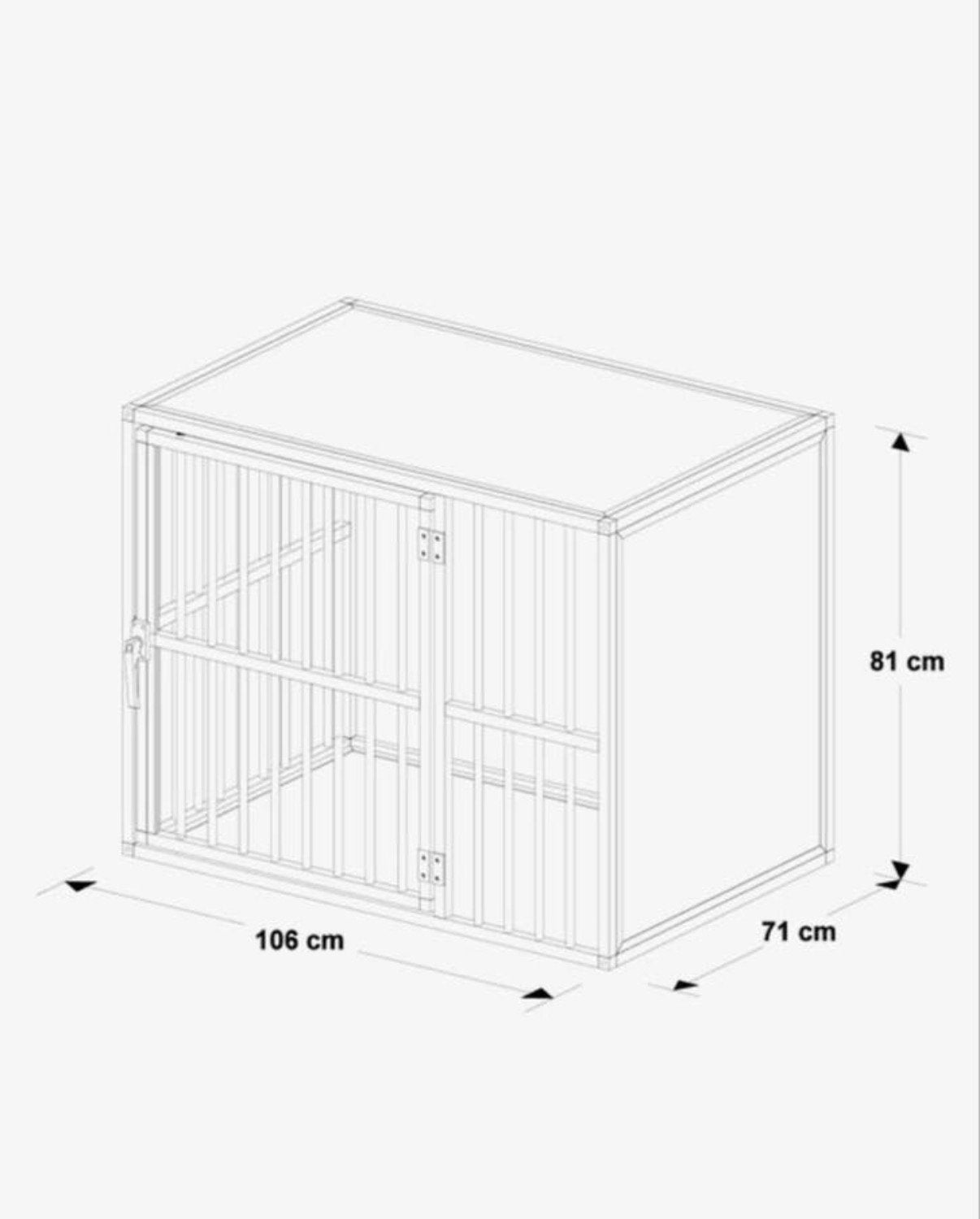 Nieuw!! Honden bench merk hundos 106/71/81 afmeting, Dieren en Toebehoren, Ophalen of Verzenden, Nieuw