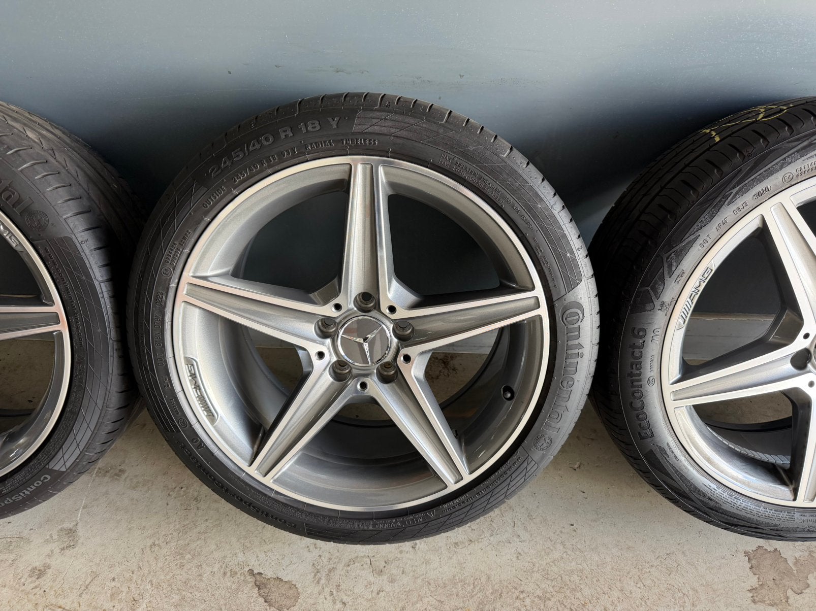 Mercedes C- Klasse 18 incb Amg velgen origineel 5x112 Zomer, Auto-onderdelen, 18 inch, Banden en Velgen, Ophalen of Verzenden