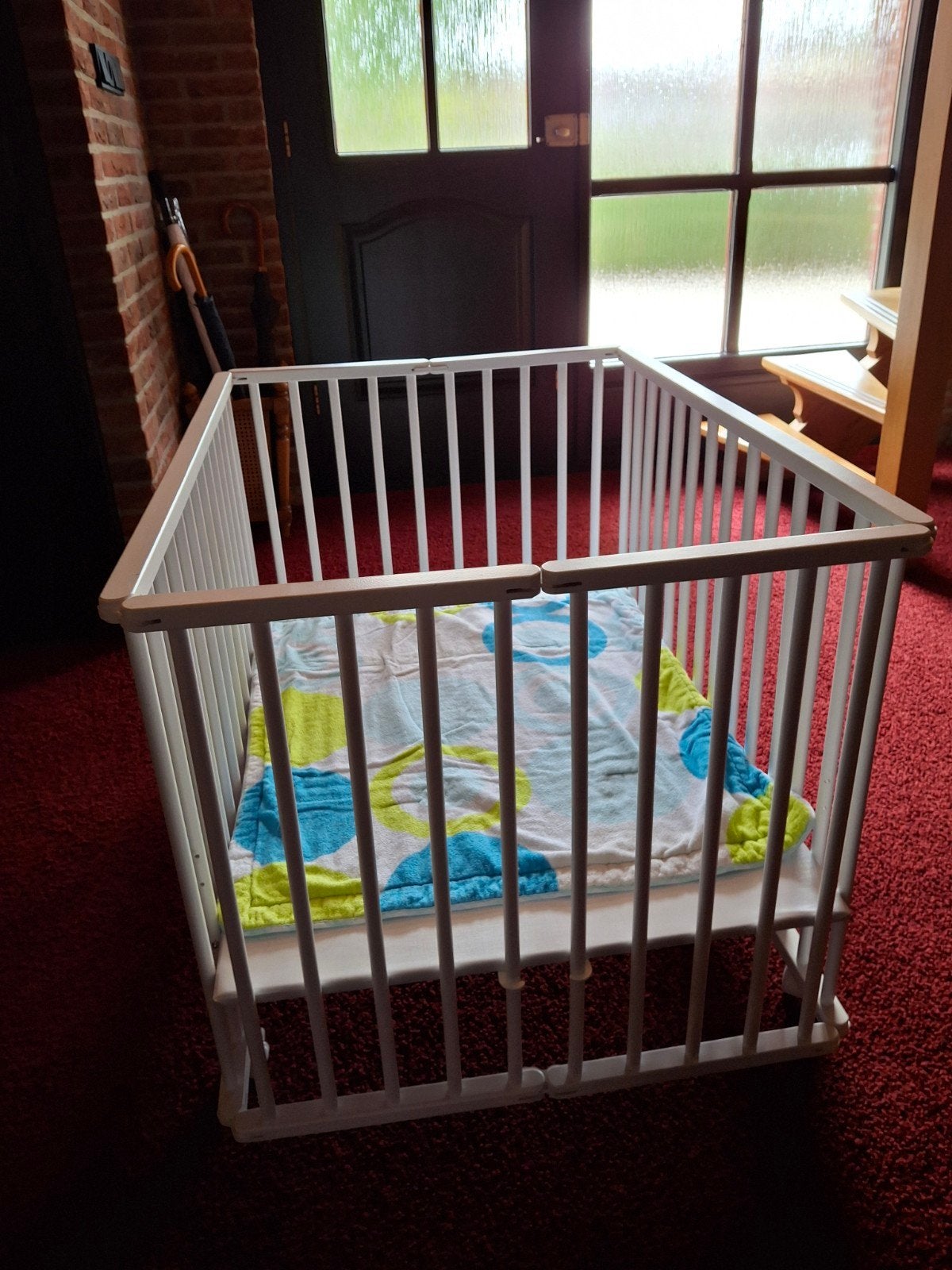 Keurige nette witte inklapbare box., Kinderen en Baby's, Boxen, Ophalen, Zo goed als nieuw
