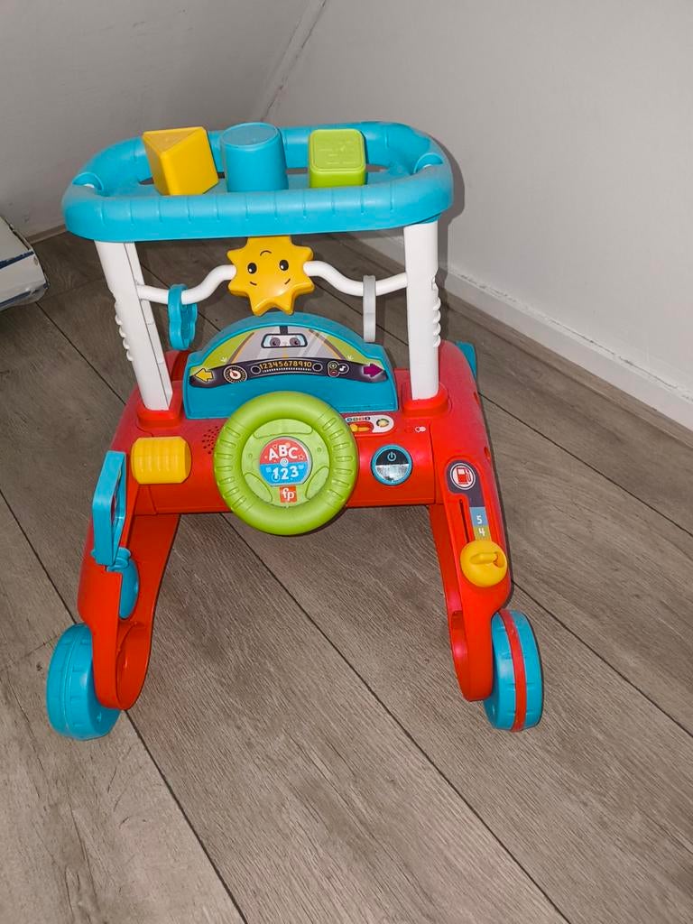 Fisher-Price Loopauto en Activiteitentafel, Kinderen en Baby's, Speelgoed | Babyspeelgoed, Zo goed als nieuw, Overige typen, Met licht