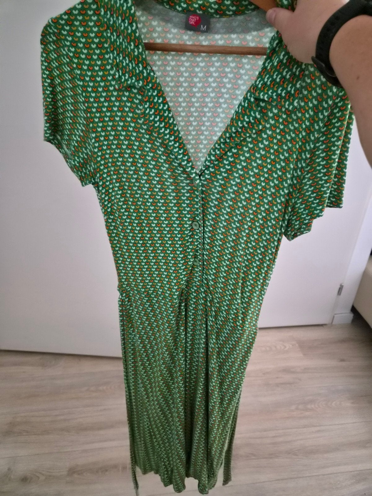 Who's That Girl Groene Jurk Maat M, Kleding | Dames, Maat 38/40 (M), Who's That Girl, Ophalen of Verzenden, Zo goed als nieuw