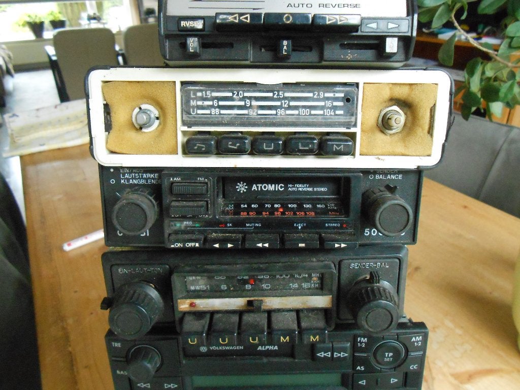 blaupunkt grundig vw audi 8 track radio's partij oldtimer  !, Ophalen of Verzenden, Gebruikt