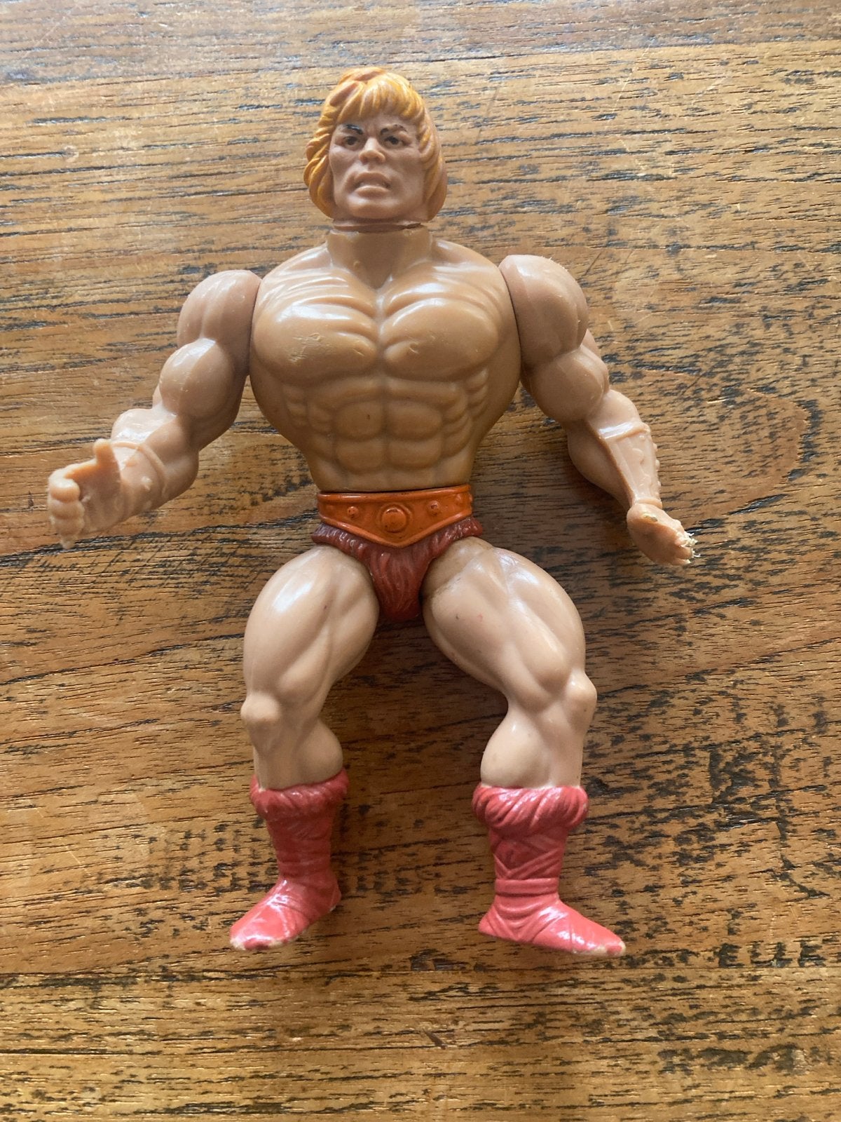 Vintage He-Man actiefiguur (1981, Taiwan, soft head), Kinderen en Baby's, Ophalen of Verzenden, Gebruikt
