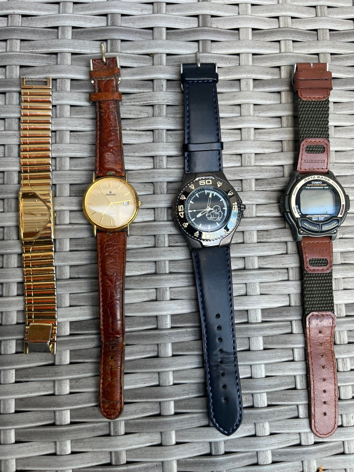 Polshorloges: Seiko, Junghans, Guess & Casio, Gebruikt, Polshorloge, Ophalen of Verzenden, Goud