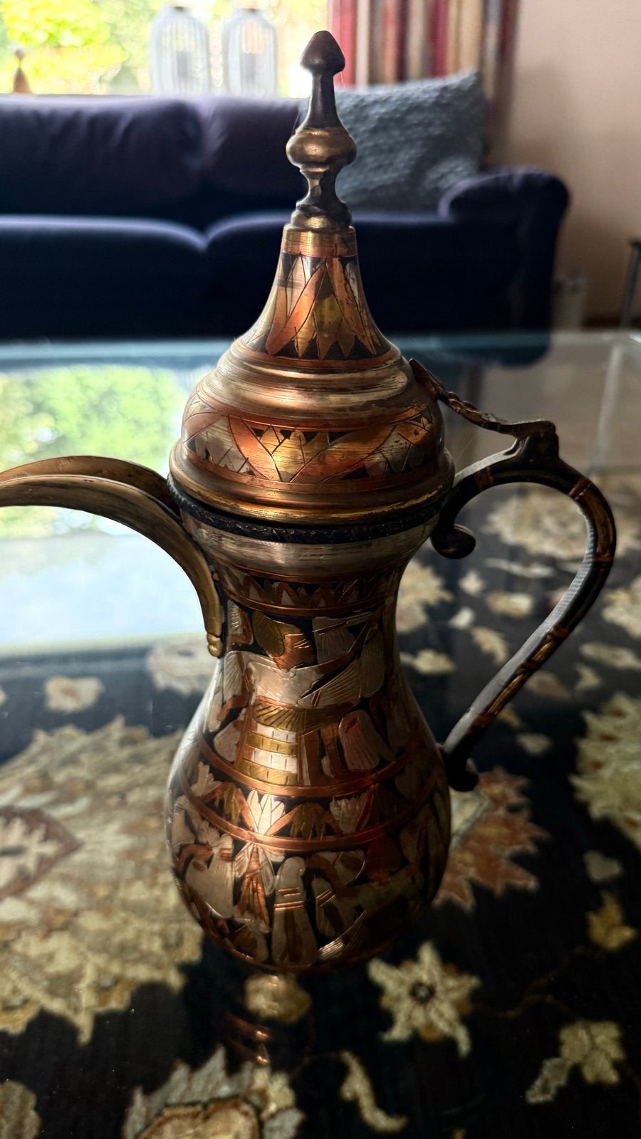 Vintage Arabische Dallah Koffiepot - Messing Koper, Ophalen of Verzenden