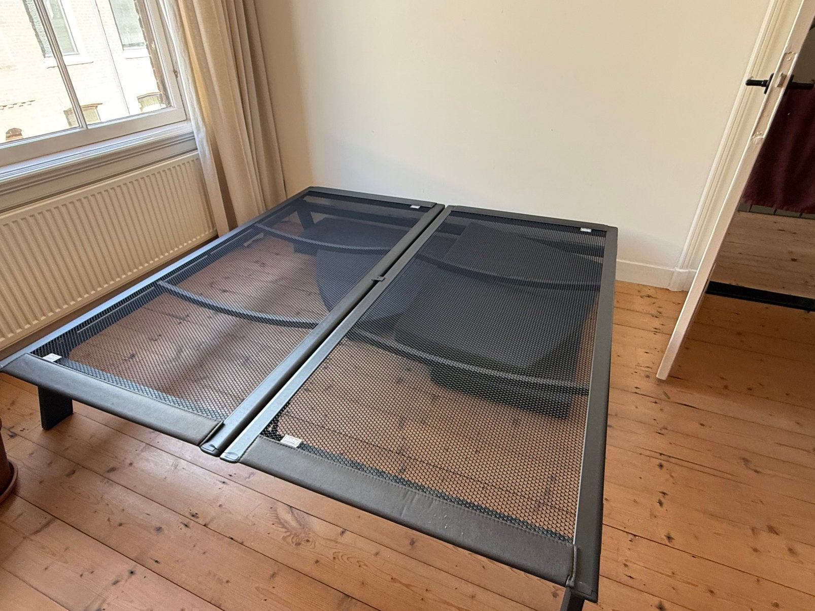 Auping Original 2 persoons zwart/black, Huis en Inrichting, Slaapkamer | Bedden, Ophalen, Zwart, Tweepersoons, Zo goed als nieuw