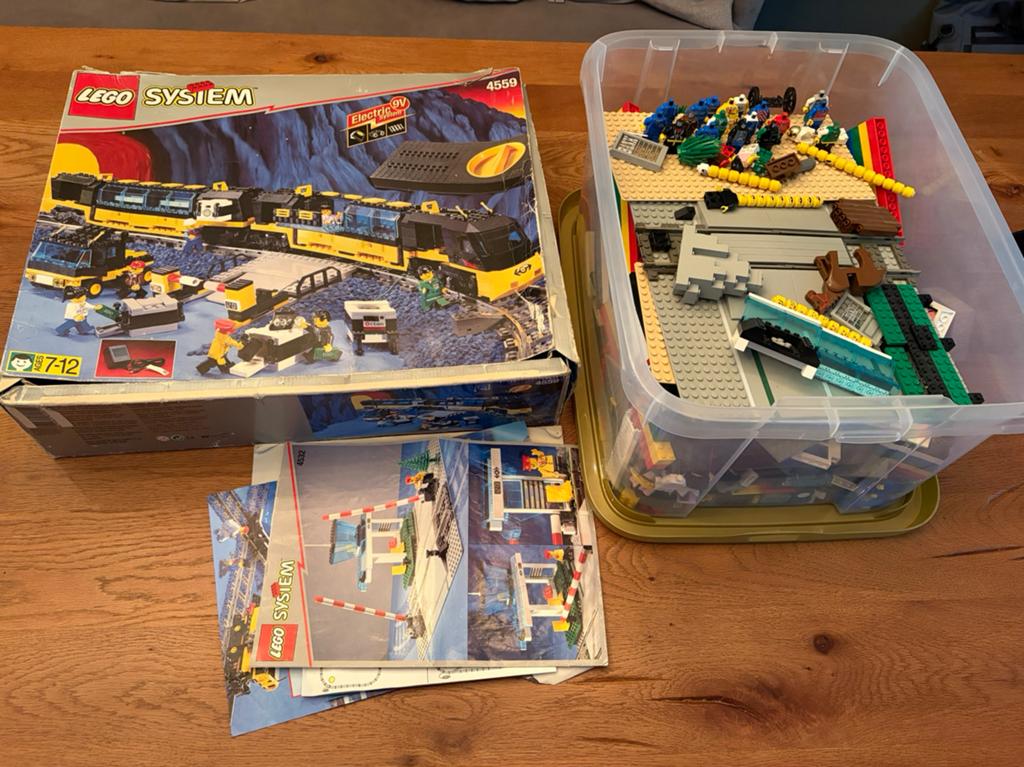 Vintage lego waaronder trein 4559, Ophalen, Gebruikt, Lego