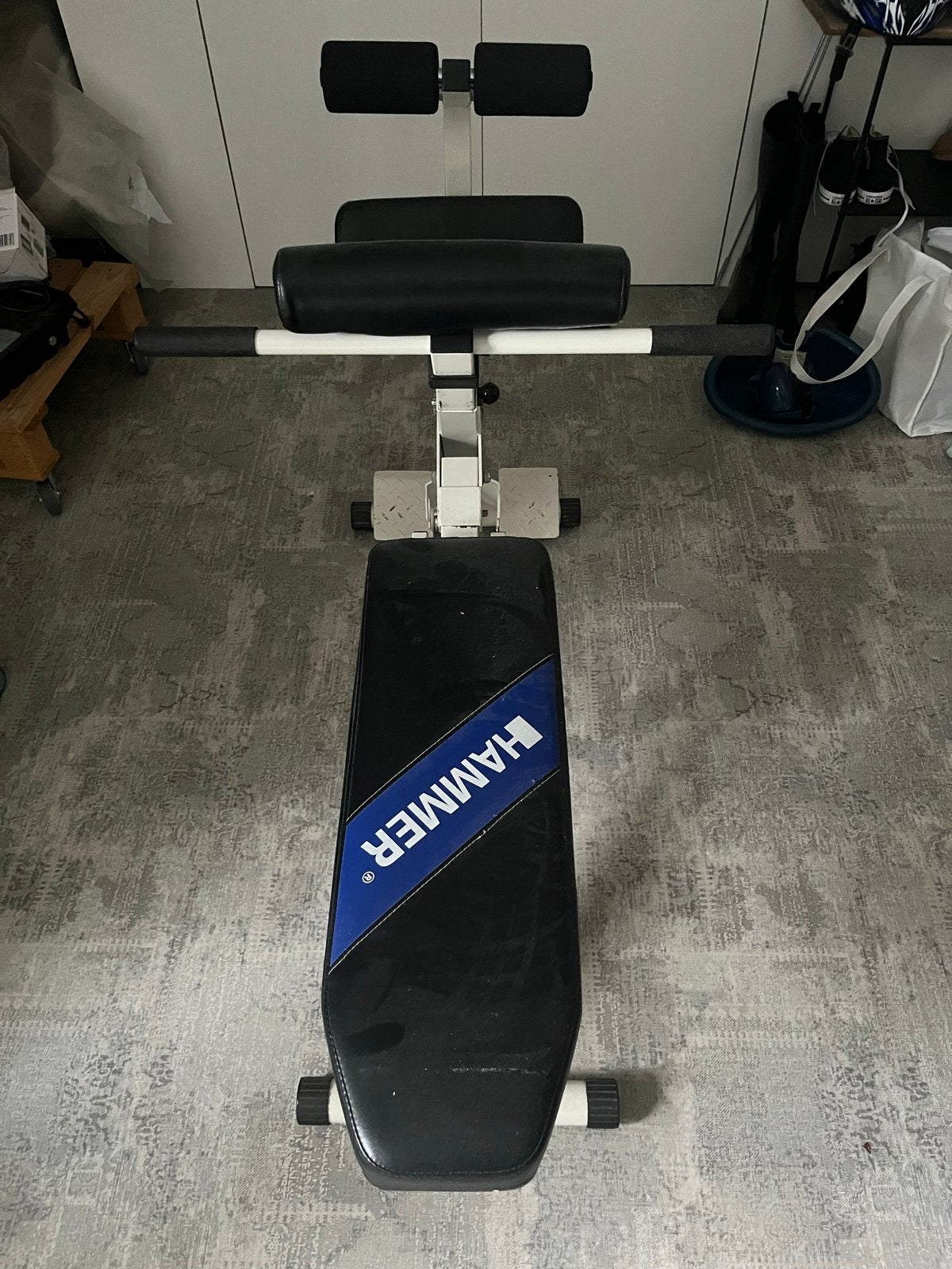 Hammer fitnessapparaat voor buikspieren, Sport en Fitness, Ophalen, Gebruikt, Buik, Fitnessbank