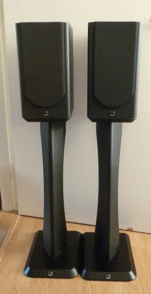 Phonar luidsprekers op stands, Audio, Tv en Foto, Luidsprekers, Gebruikt, Front, Rear of Stereo speakers, 60 tot 120 watt, Overige merken