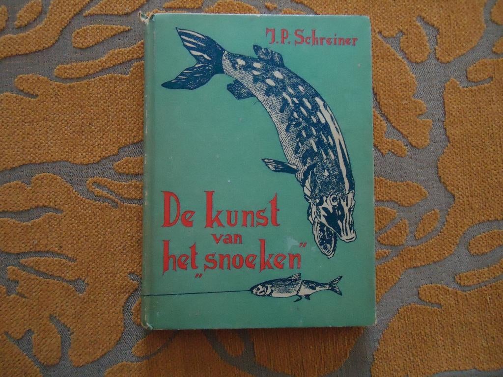 3 Vintage vissportboeken oa J.P. Schreiner unieke exemplaren, Watersport en Boten, Hengelsport | Roofvissen, Verzenden, Gebruikt