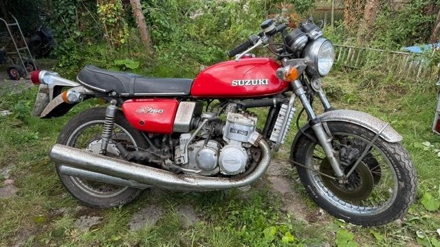 Suzuki GT750 (Project) Orig. kenteken! Blok Los, 36k km, Motoren, Motoren | Oldtimers, 750 cc, Gebruikt, 3 cilinders, Meer dan 35 kW