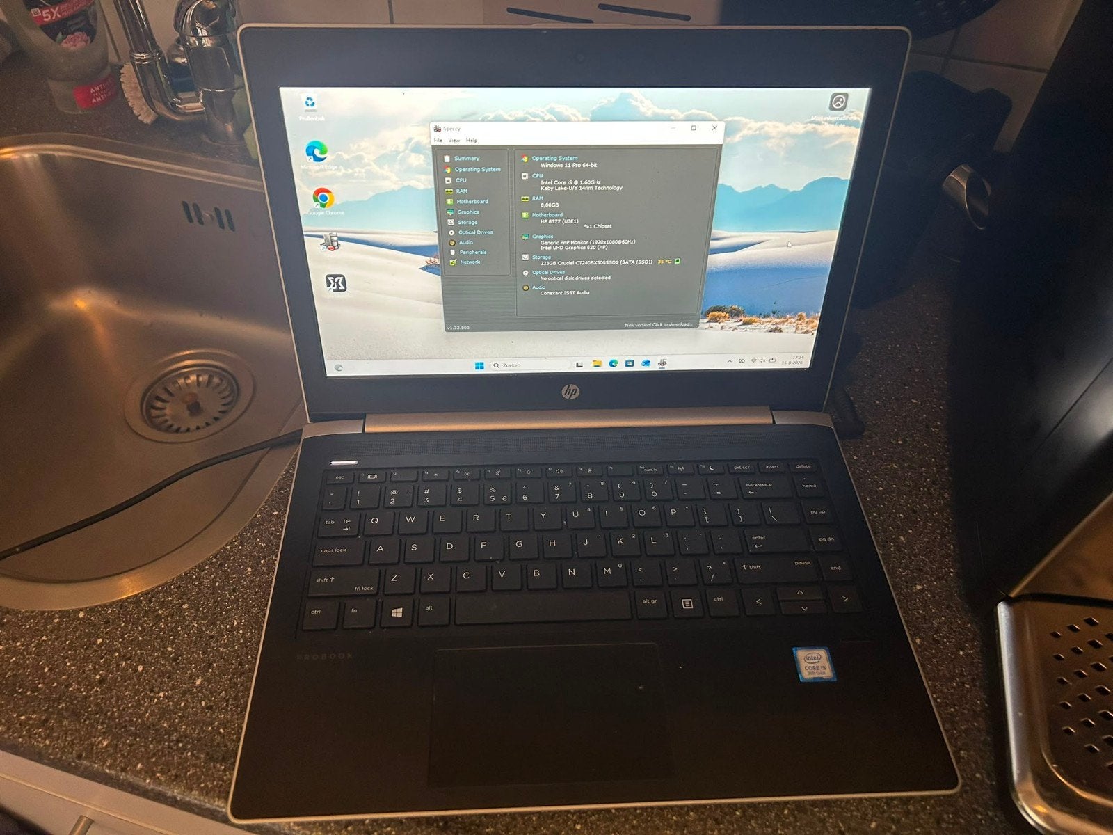 HP Laptop i5 - Werkt perfect!, Computers en Software, Windows Laptops, Ophalen of Verzenden, 15 inch, 2 tot 3 Ghz, SSD