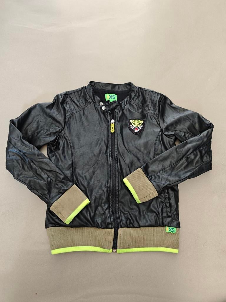 Stoer Funky XS nep leren jas - maat 122/128 zeer goede staat, Ophalen of Verzenden, Zo goed als nieuw, Funky XS, Jongen