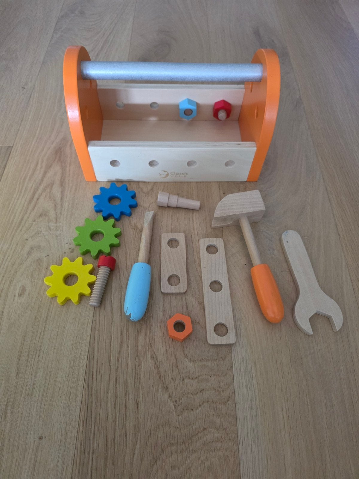 Classic World Houten Gereedschapskist - Zeer Goede Staat, Kinderen en Baby's, Speelgoed | Houten speelgoed, Ophalen of Verzenden