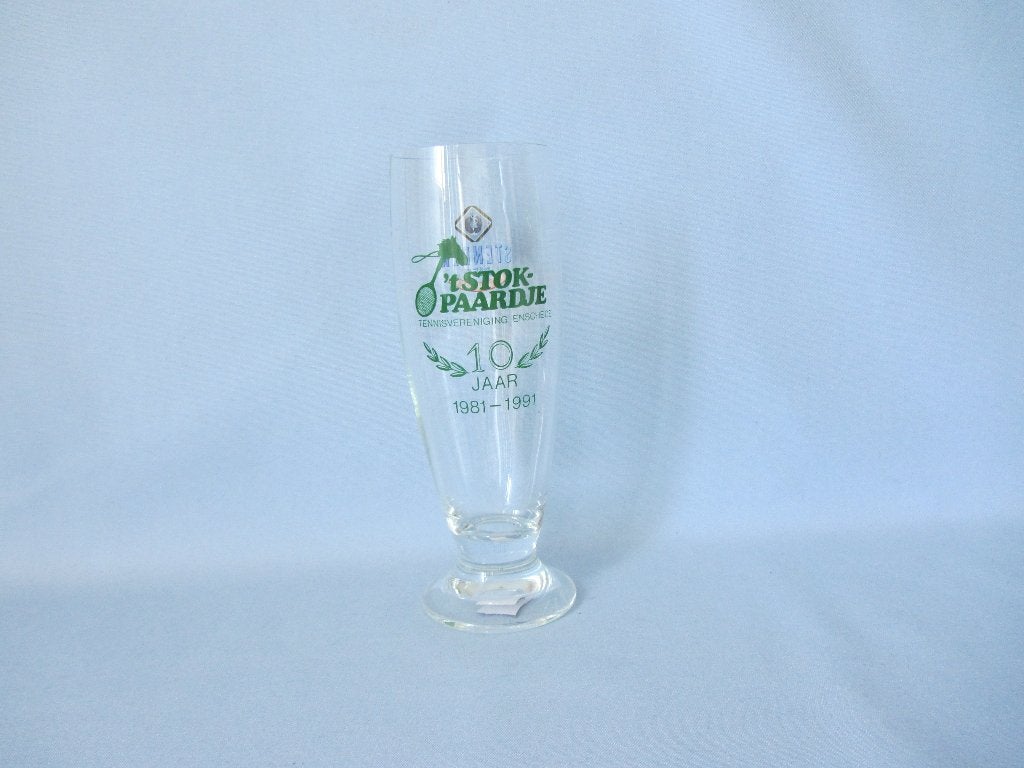 stender glas: stokpaardje, Ophalen of Verzenden, Zo goed als nieuw, Glas of Glazen, Overige merken