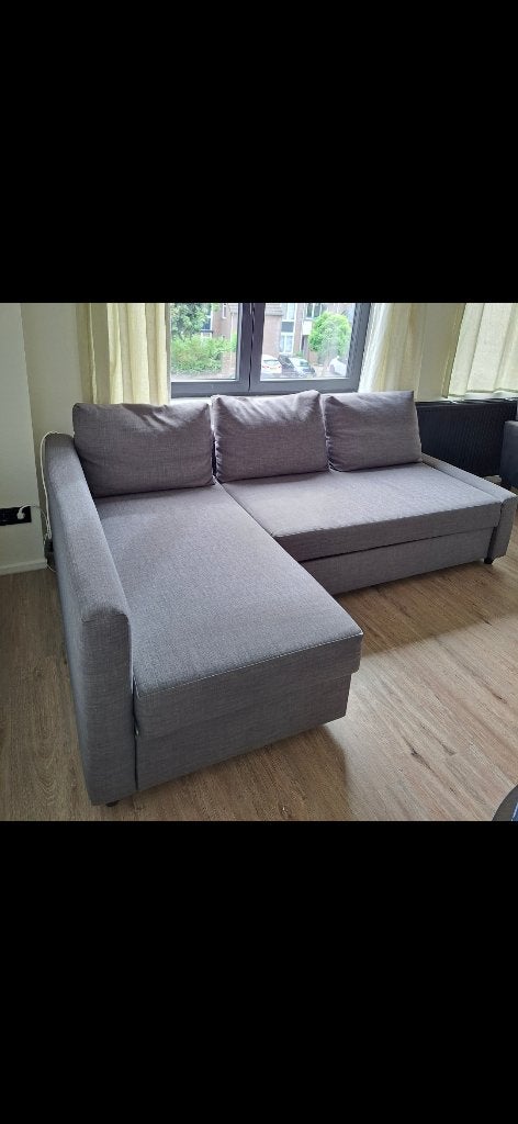 Slaapsofa 240150 & Tv meubel 150x50, Ophalen, Gebruikt, 125 tot 150 cm, Grijs