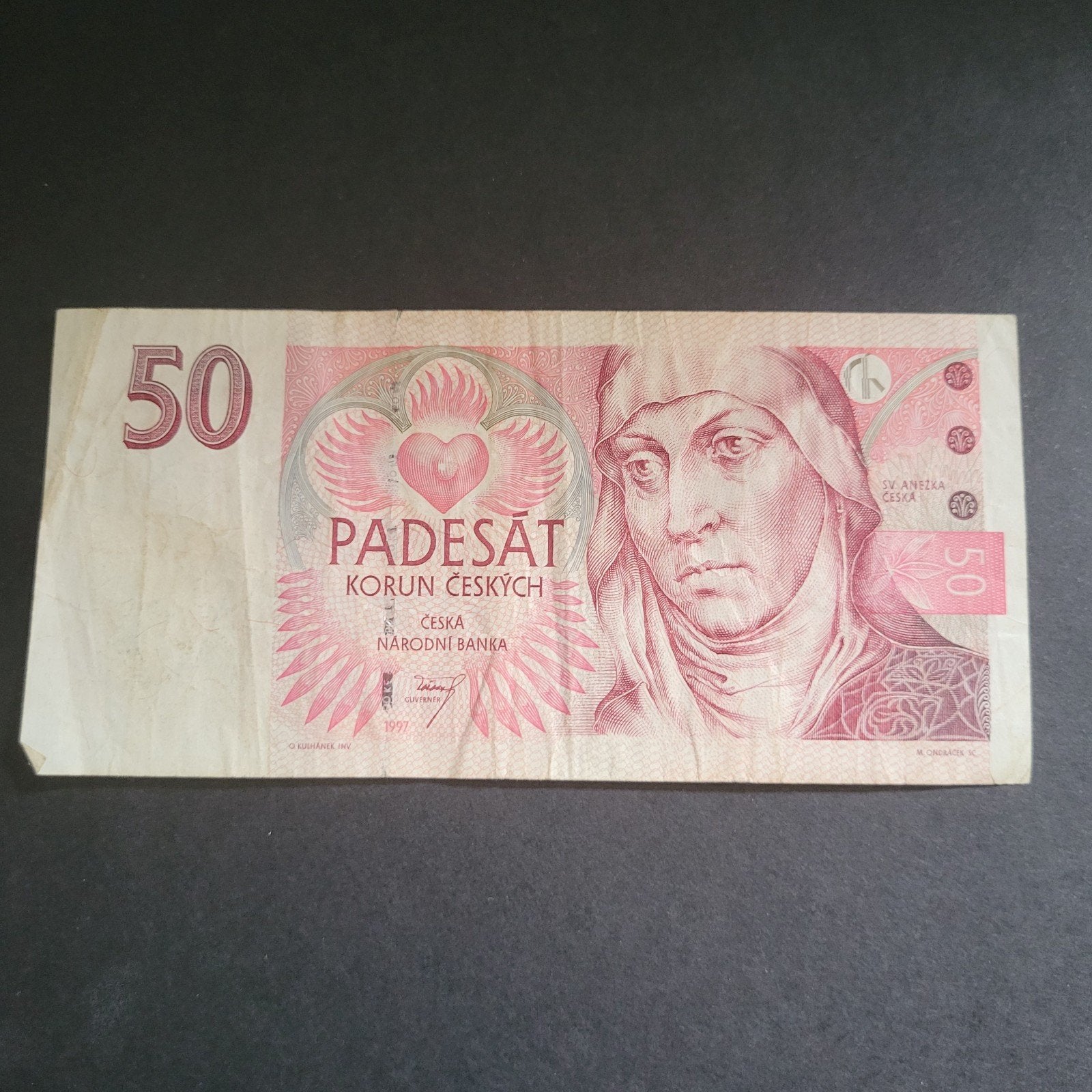 Tsjechische 50 Korun biljet - 1997, Verzenden, Overige landen, 50 euro, Los biljet