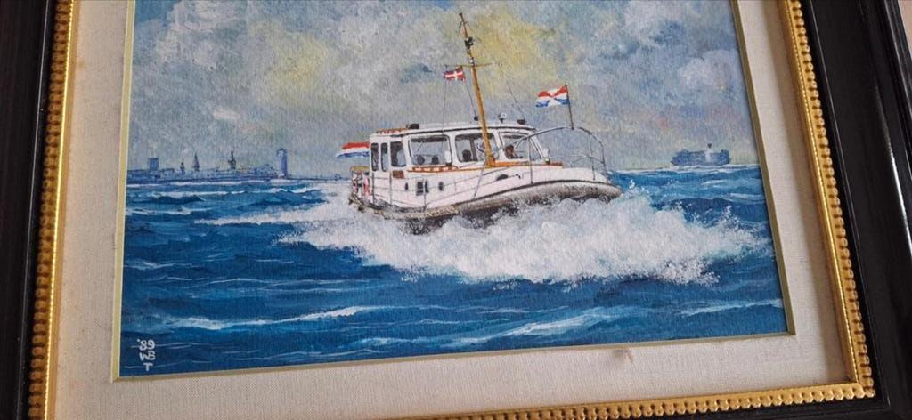 Maritiem schilderijtje, Ophalen of Verzenden