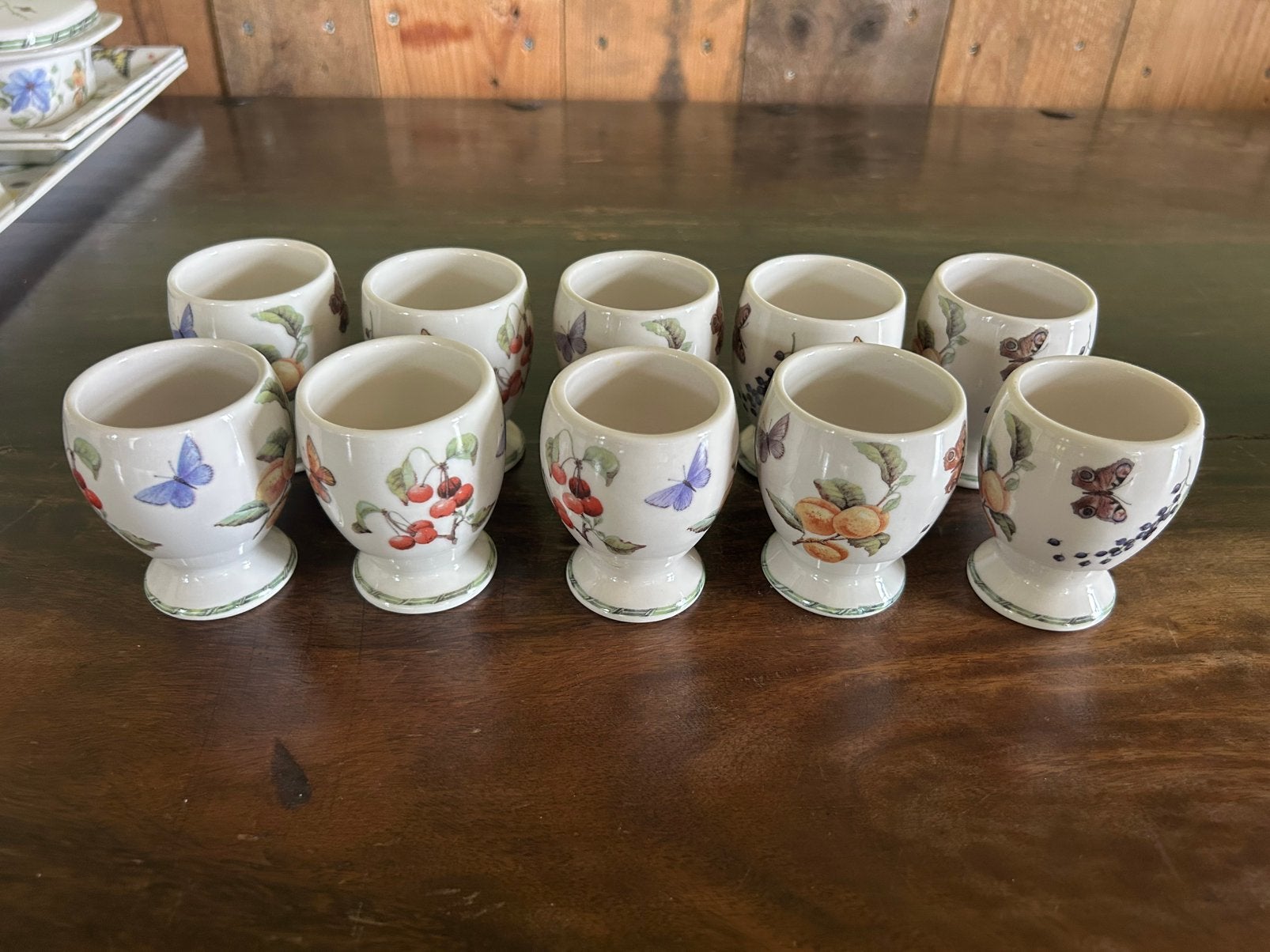 Eierdopjes van Janneke Brinkman Fruit & Flowers., Overige typen, Ophalen of Verzenden, Zo goed als nieuw, Overige stijlen