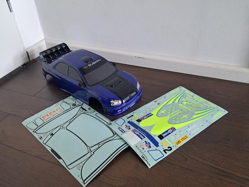 Subaru Impreza WRC body 1/10 Tamiya Rally Nieuwstaat 58333, Ophalen of Verzenden, Zo goed als nieuw, Schaal 1:10, Auto onroad