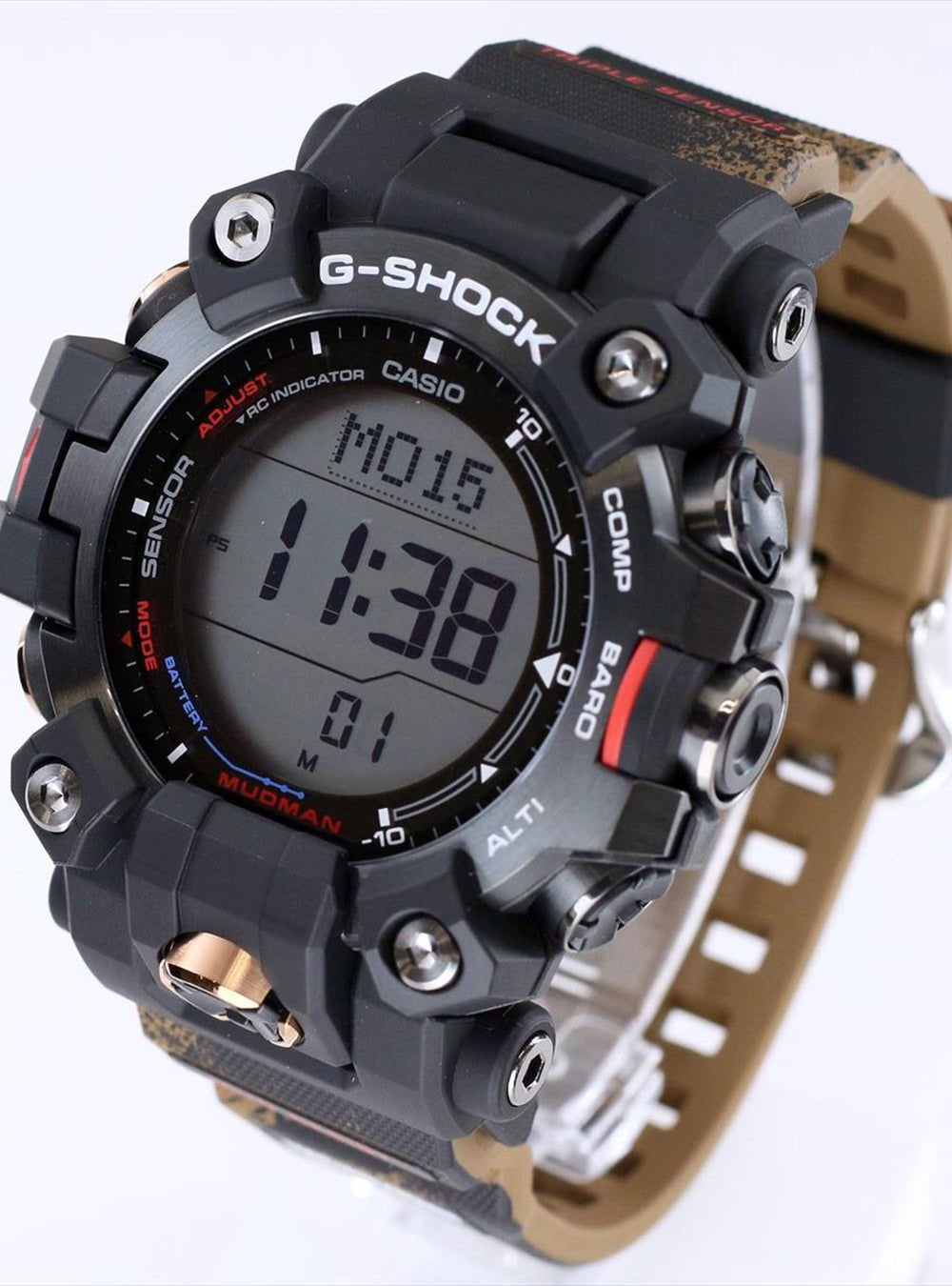 Casio G-Shock Toyota Landcruiser Mudman GW-9500-1A4 Horloge, Zwart, Nieuw, Ophalen of Verzenden, Hoogte