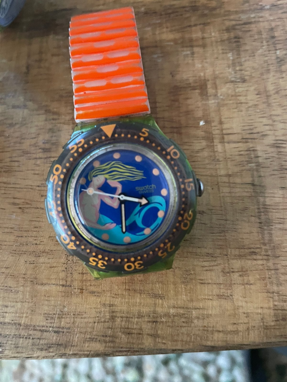 Swatch dameshorloge. Werkzaam, Sieraden, Tassen en Uiterlijk, Ophalen of Verzenden, Zo goed als nieuw, Staal, Swatch