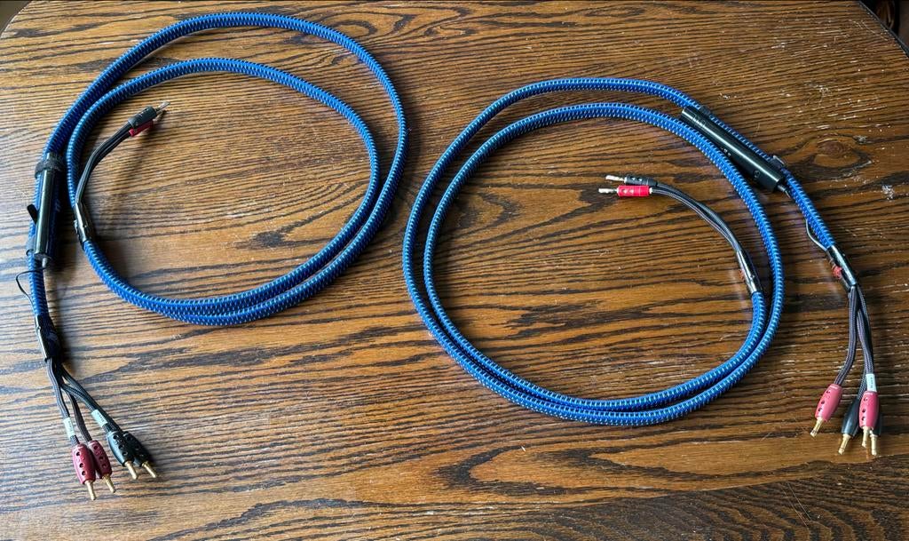Audioquest Gibraltar DBS Biwire Luidsprekerkabel 2x2.5m, Ophalen of Verzenden, Gebruikt, 2 tot 5 meter, Luidsprekerkabel