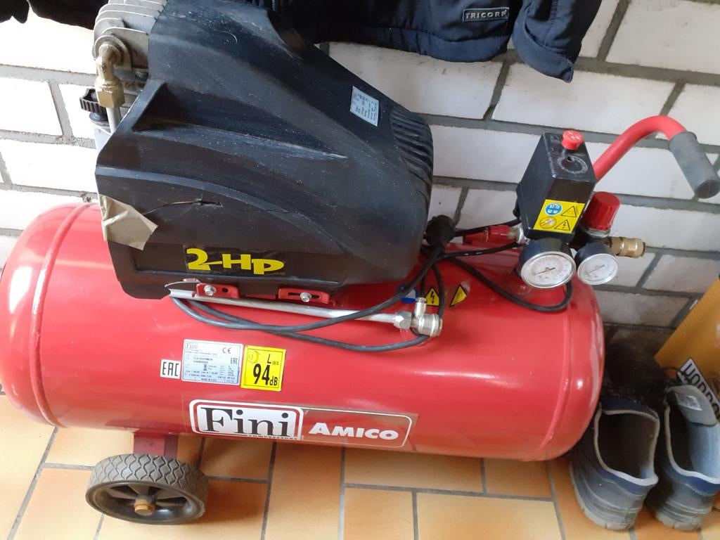 Fini amigo compresser, 100 liter of meer, Ophalen of Verzenden, Zo goed als nieuw, Minder dan 200 liter/min