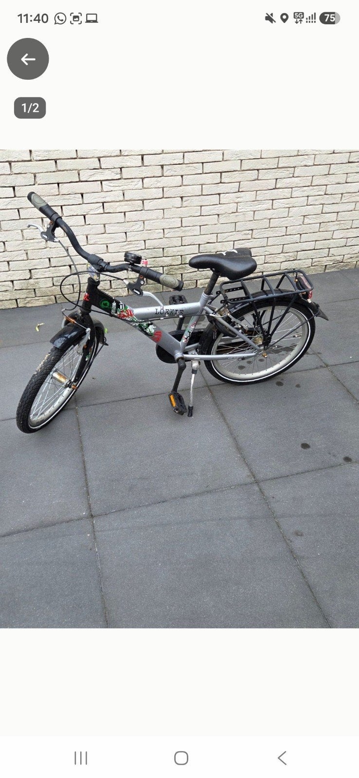 kinderfiets Loekie, Ophalen, Gebruikt