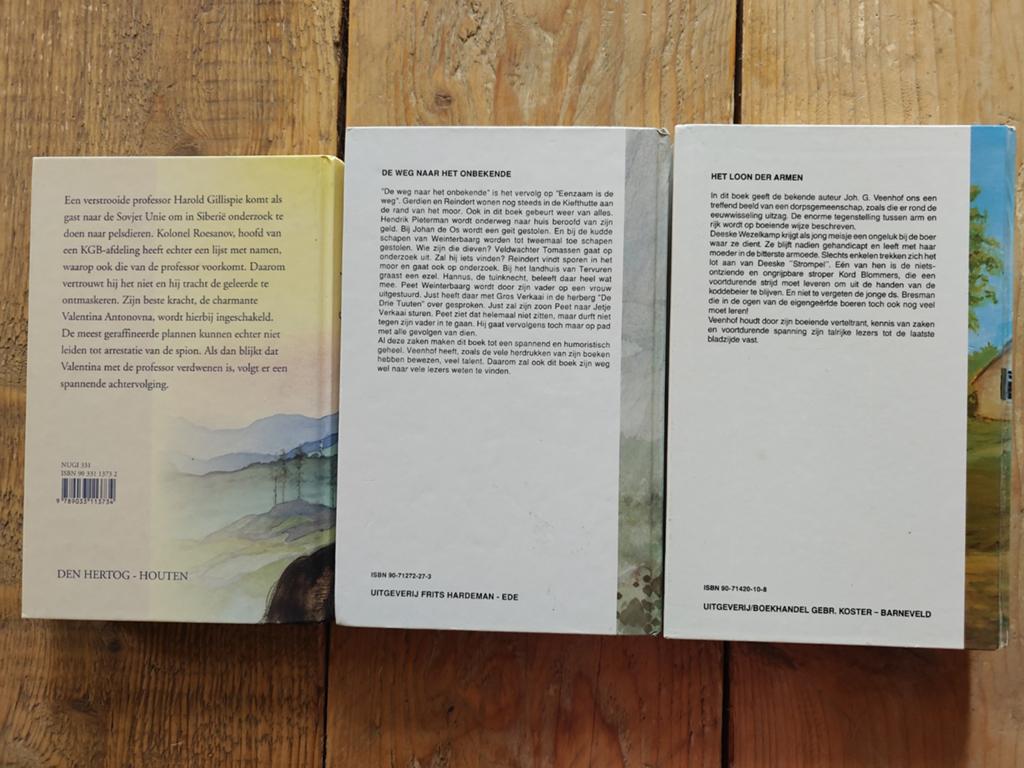 3 Boeken van Johan Veenhof., Boeken, Ophalen of Verzenden, Zo goed als nieuw, Noord-Brabant