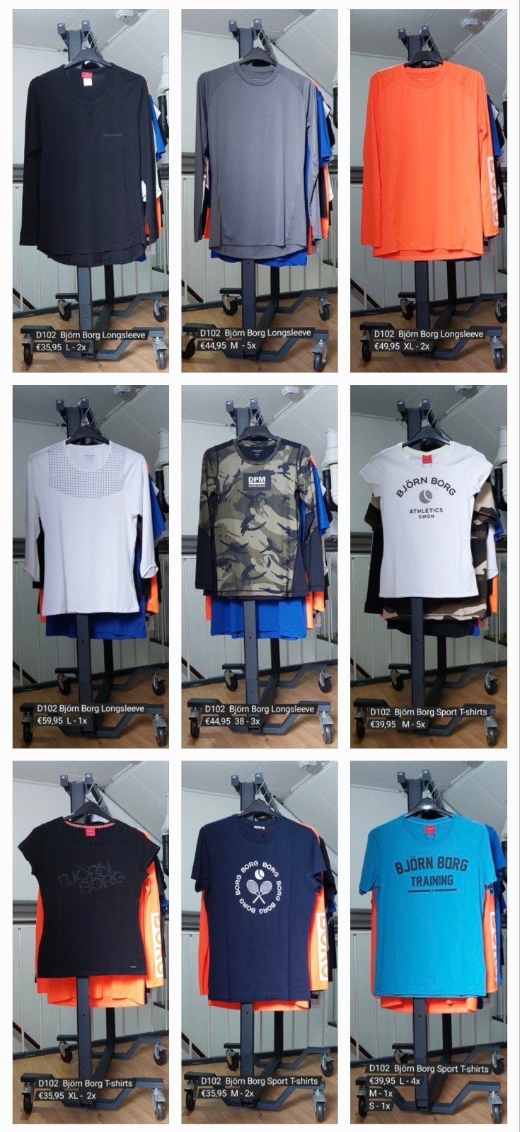Partij Merkkleding verkopen! Diverse BjörnBorg SportT-shirts, Ophalen of Verzenden, Nieuw