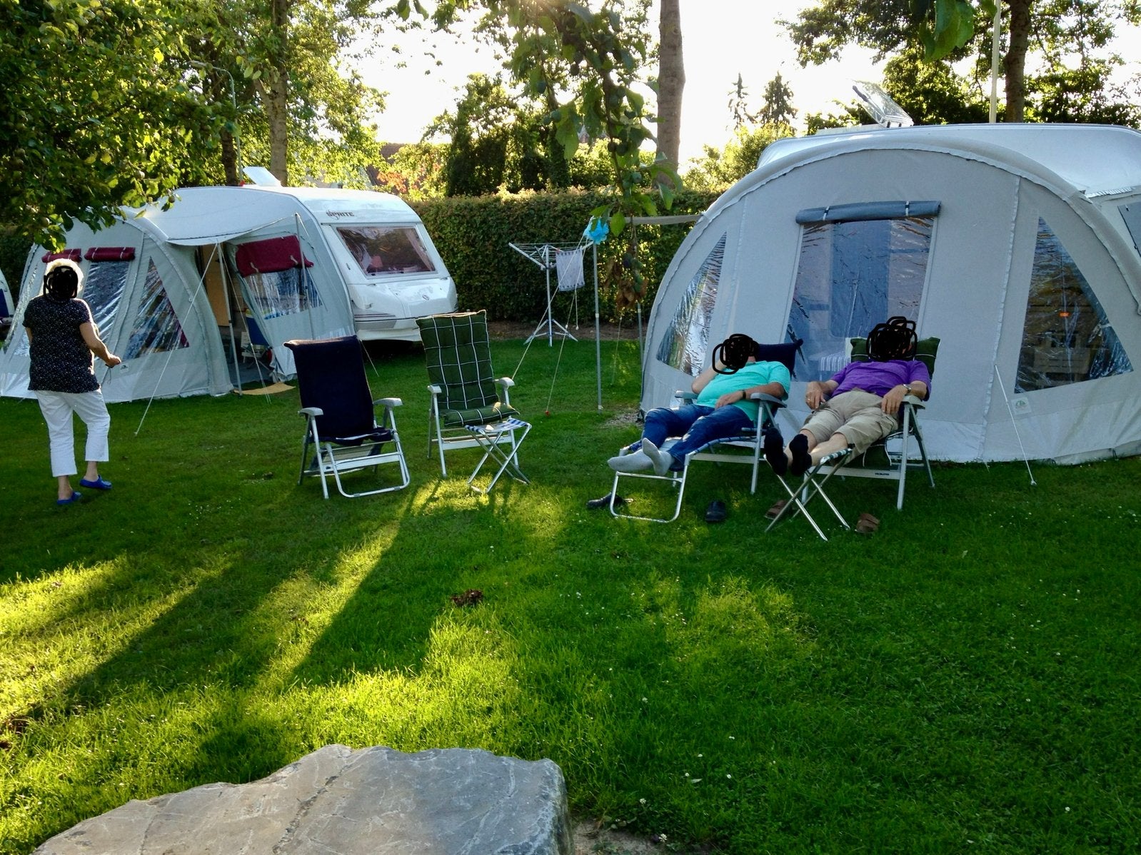 Karsten oppompbare voortent, Caravans en Kamperen, Tenten, Ophalen, Zo goed als nieuw