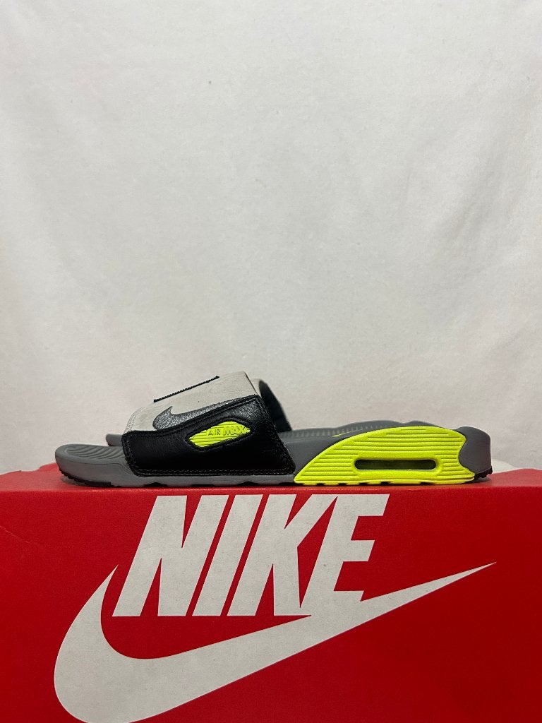 ALS NIEUW! Maat 44 - Nike Air Max 90 Slide Slipper Volt, Slippers, Overige kleuren, Verzenden, Nike